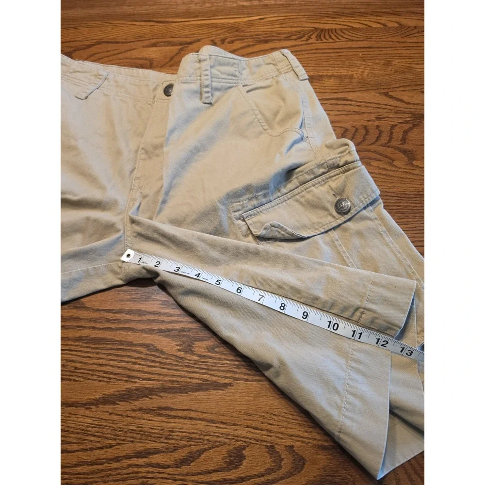 True Religion Cargo Shorts‎ Mens Size 36 Tan 100% Cotton 12.5
